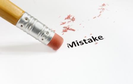Pencil erasing mistake